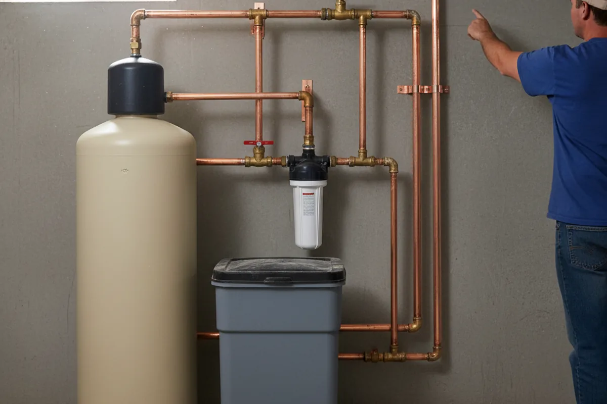Whole-house water treatment system installed in White Hall